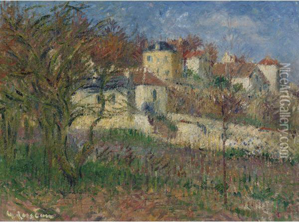 Les Coteaux De L'ermitage, Pontoise Oil Painting - Gustave Loiseau