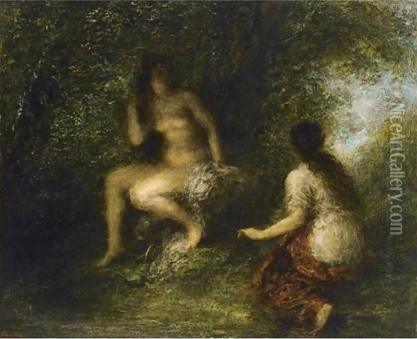 The Bathers Oil Painting - Ignace Henri Jean Fantin-Latour