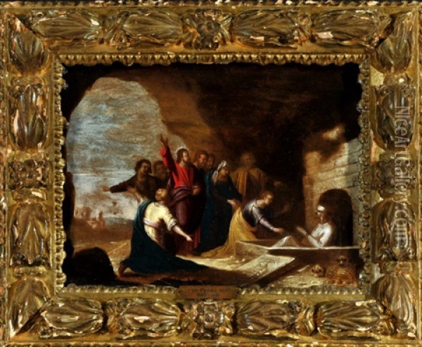 Auferweckung Des Lazarus Oil Painting - Jan Pynas