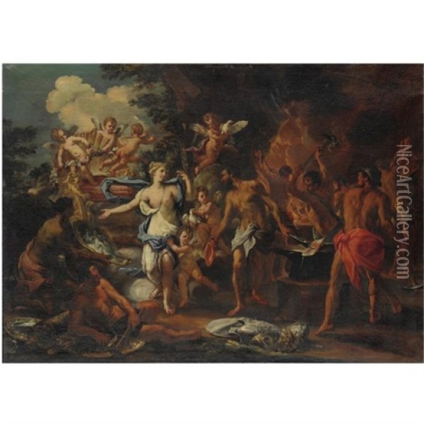 Venere Nella Fucina Di Vulcano Oil Painting -  Parmigianino (Michele da Parma)