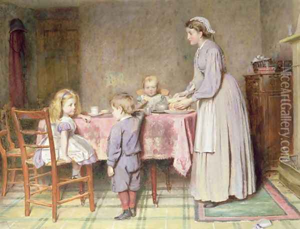 Tea Time Oil Painting - George Goodwin Kilburne