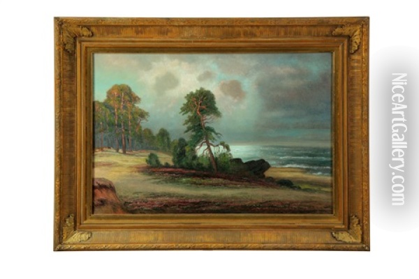 Beachscape As Dusk Oil Painting - Ivan Fedorovich Choultse