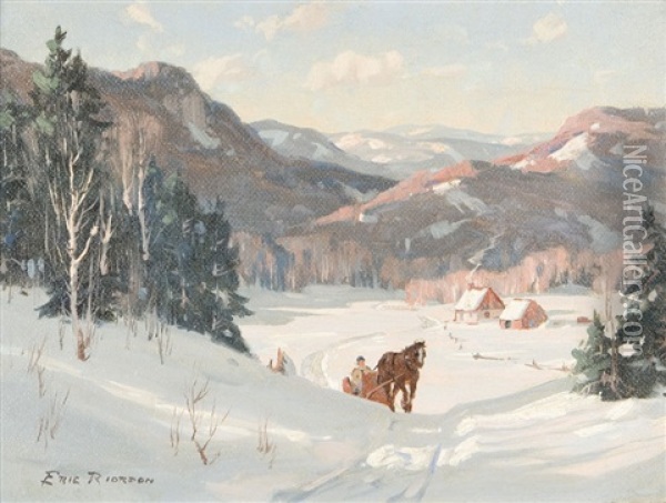 Summer Valley, Laurentides Oil Painting - Eric Riordon
