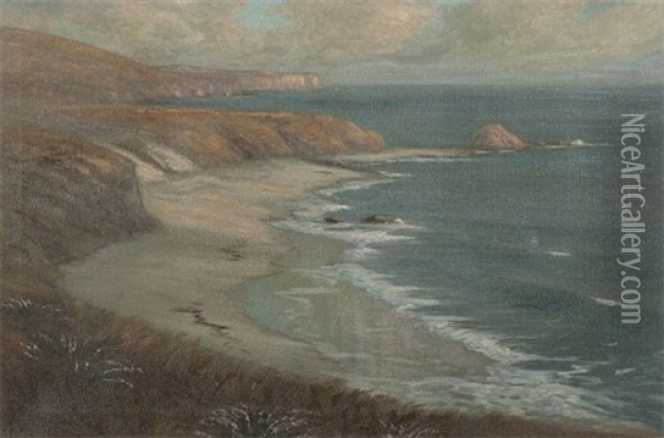 Evenings Glow - San Juan Point Cal Oil Painting - Frank William Cuprien