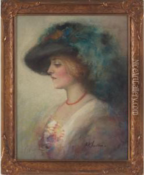 Portrait Oil Painting - Marion Esther Markham