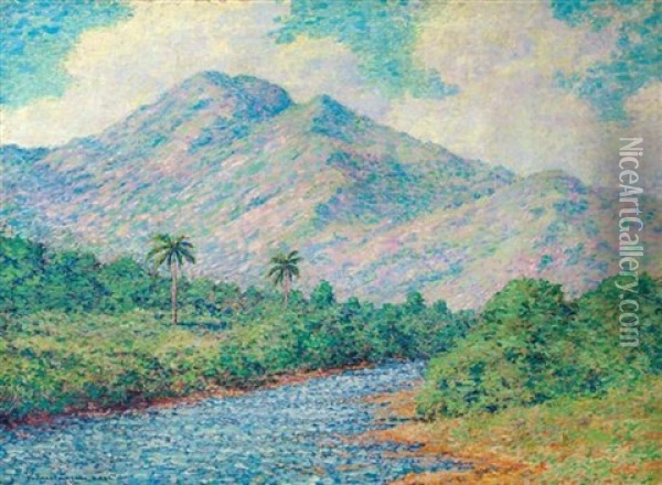 Luquillo Oil Painting - Thomas Watson Ball