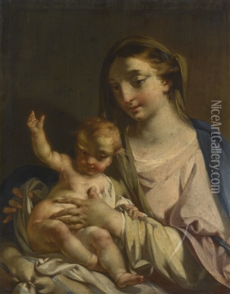 The Madonna And Child Oil Painting - Francesco Capella