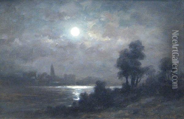 Nocturne Oil Painting - Nels Hagerup