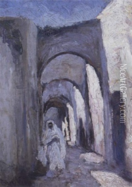 Femme Dans Les Souks Oil Painting -  Lazare-Levy