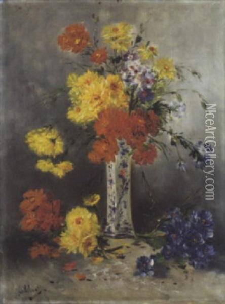 Bloemen Oil Painting - Henry Schouten