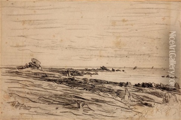 La Baie Oil Painting - Charles Francois Daubigny