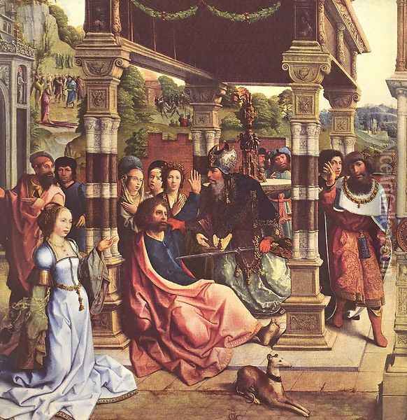 Altarpiece of Sts Thomas and Matthias 1512 Oil Painting - Bernaert van Orley
