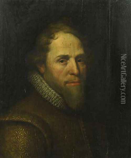 Portrait of Maurice of Nassau, Prince of Orange (1567-1625) Oil Painting - Michiel Jansz. van Miereveld