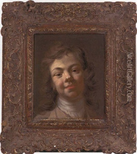 Portrait Of A Boy Oil Painting - Nicolas Bernard Lepicie