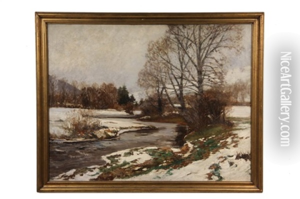 Spring Thaw Oil Painting - Carlton Theodore Chapman