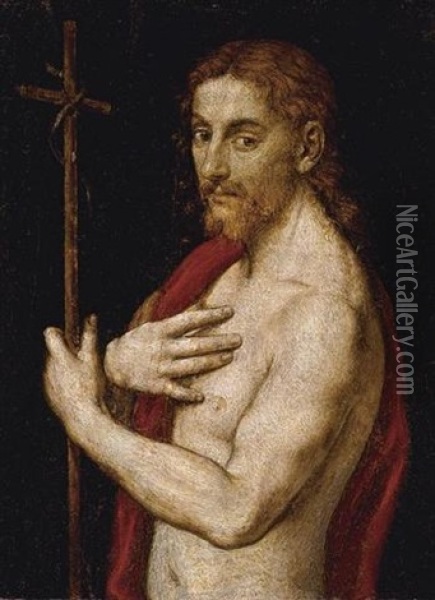 St. John The Baptist Oil Painting - Giovanni Francesco Caroto