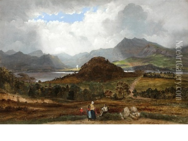 View From Ambleside Oil Painting - John Knox