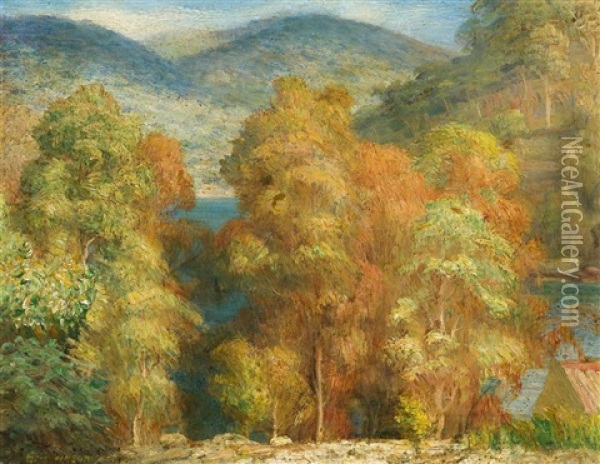 Cowan Creek Autumn Oil Painting - Eric Wilson