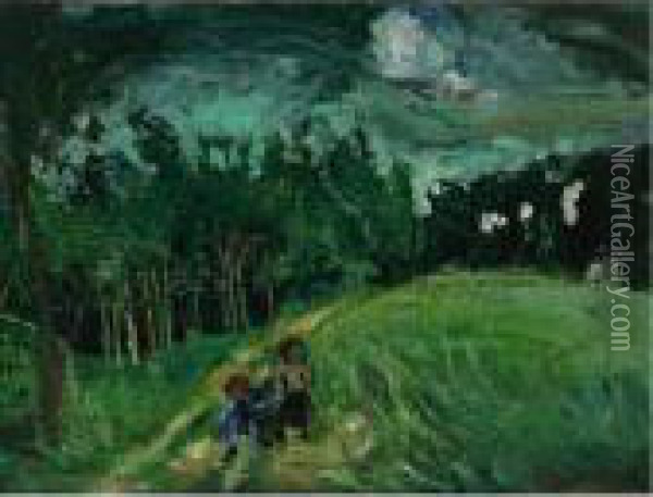 Paysage Oil Painting - Chaim Soutine