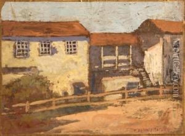 Study Of A House Oil Painting - Mary Deneale Morgan