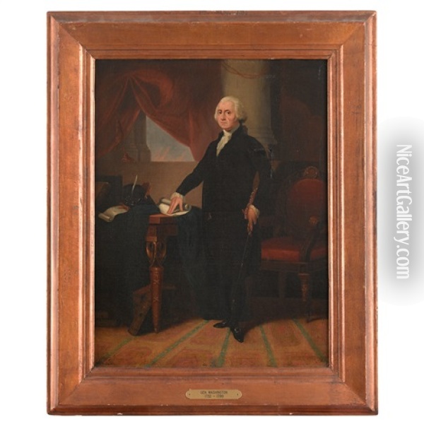 Portrait Of George Washington Oil Painting - Robert Street