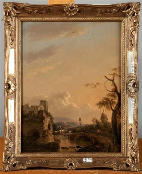 Paysage Anime Oil Painting - Hendrick Van Assche