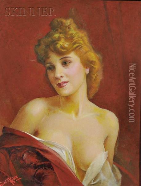 Miss Kaber Oil Painting - Frederick George Jackson