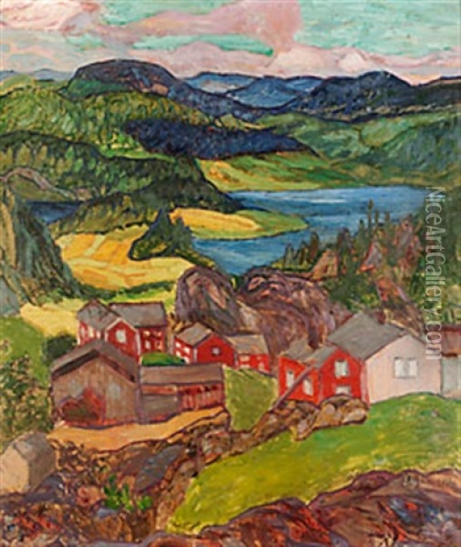 Sommardag (nordingra) Oil Painting - Helmer Osslund