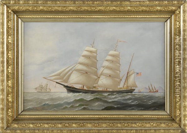 The Bark C.m. Oil Painting - Charles Sidney Raleigh
