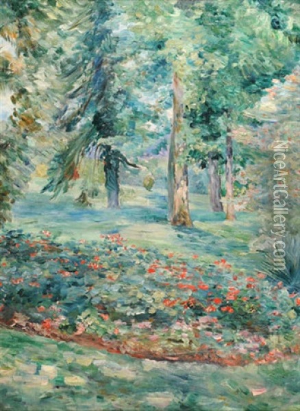 Vue Du Parc Oil Painting - Paule Gobillard