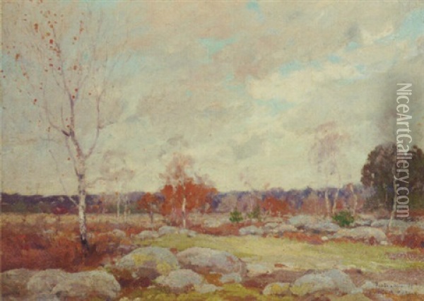 Fontainebleau Oil Painting - Paul Mathieu