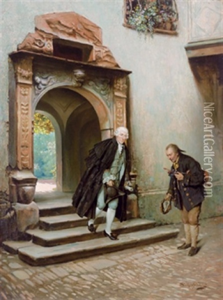 Habe Die Ehre Oil Painting - Alois Heinrich Priechenfried