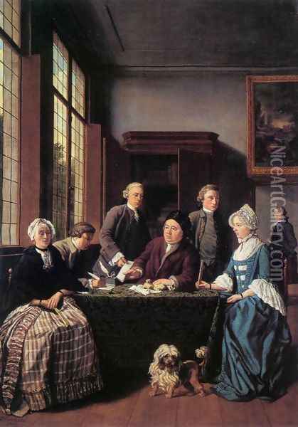 The Marriage Contract 1768 Oil Painting - Jan Jozef, the Younger Horemans