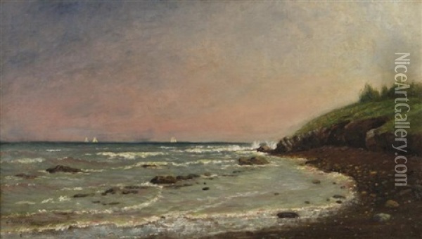 Easton's Beach Oil Painting - Charles Springer