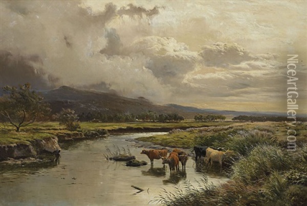 The Artro At Llanbedr Oil Painting - Sidney Richard Percy