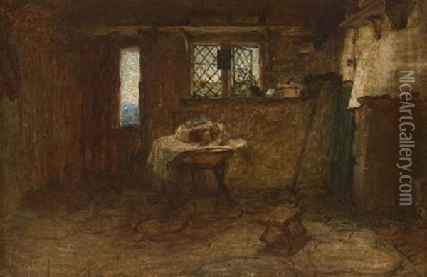 Cottage Interior Oil Painting - Sir William Quiller Orchardson