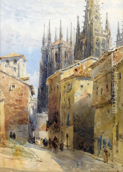 Burgos Oil Painting - Sir Ernest George