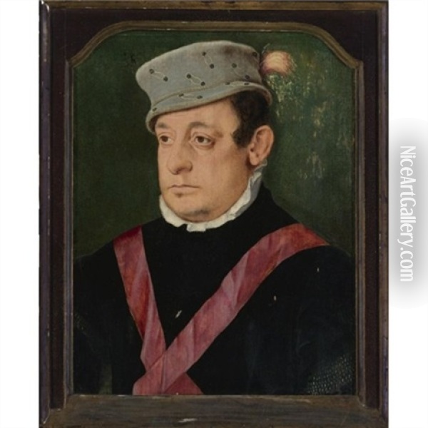 Portrait Of A Dignitary Oil Painting - Bartholomaeus Bruyn the Elder
