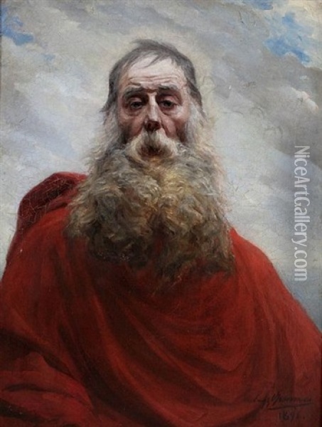 Moses Oil Painting - Eugene Broerman