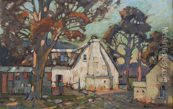 Cottages, Swellendam Oil Painting - Sydney Carter