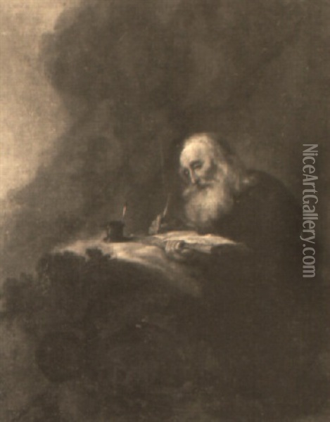 St. Jerome Oil Painting - Jan Olis