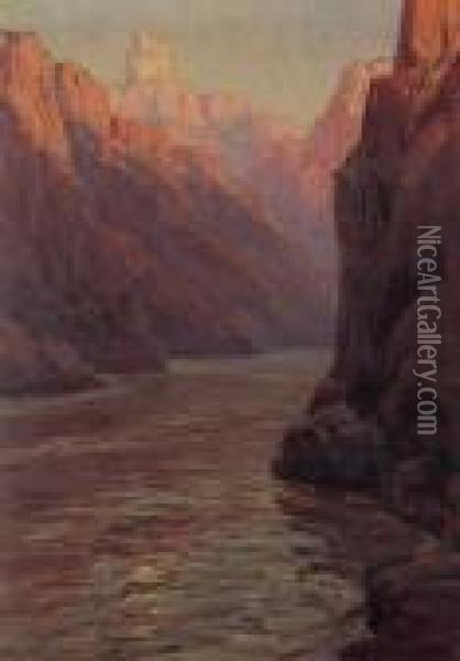 Grand Canyon Oil Painting - Benjamin Chambers Brown