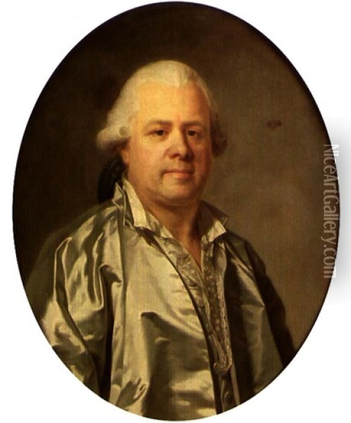 Portrait De Guillaume Laine Oil Painting - Joseph-Siffred Duplessis