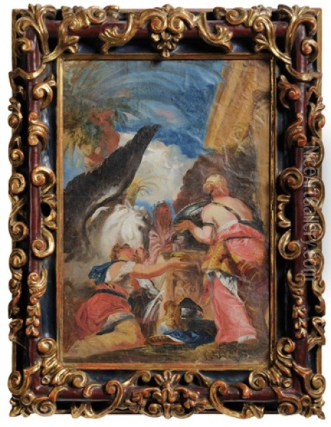 A Mythological Scene Oil Painting - Franz Anton Maulbertsch
