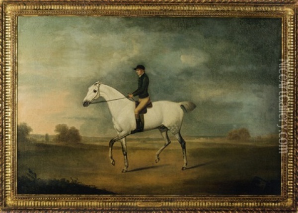 Portrait Of Well-bred And Wicked At Newmarket Oil Painting - Francis Sartorius the Elder