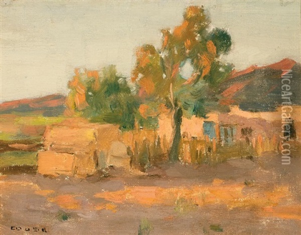 Adobe House Oil Painting - Eanger Irving Couse