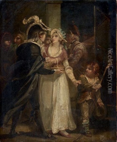 Scene De Carnaval Oil Painting - Henry Singleton