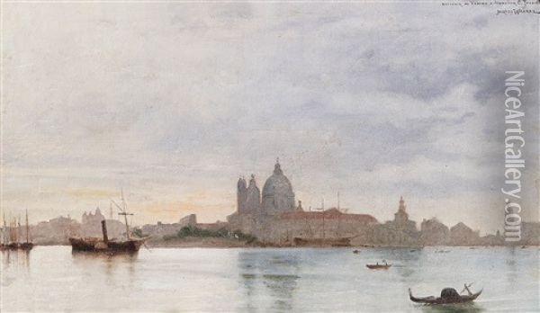 Vy Over Venedig Oil Painting - Jacques Clement Wagrez