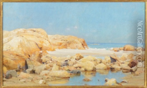 Maine Rocks Oil Painting - Francis Coates Jones
