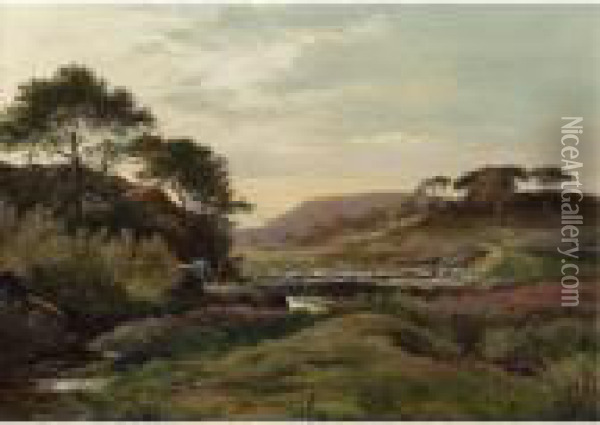 Highland Landscape Oil Painting - Sidney Richard Percy